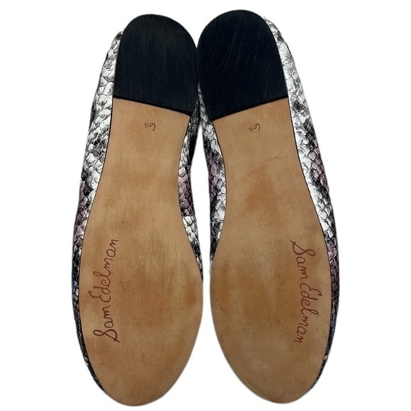Sam Edelman Felicia Flat Smokey Blue Snake size 6 1/2 - Picture 6 of 7